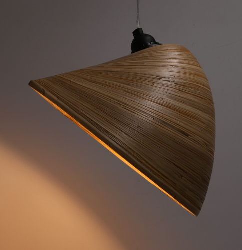 Design Deckenlampe / Deckenleuchte, in Bali handgemacht aus Bambus - Modell Bambusa 3 - 25x25x22 cm 