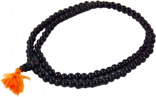 Tibetan mala, Buddhist prayer chain made of wooden beads - model 8 - 70 cm 0,8 cm