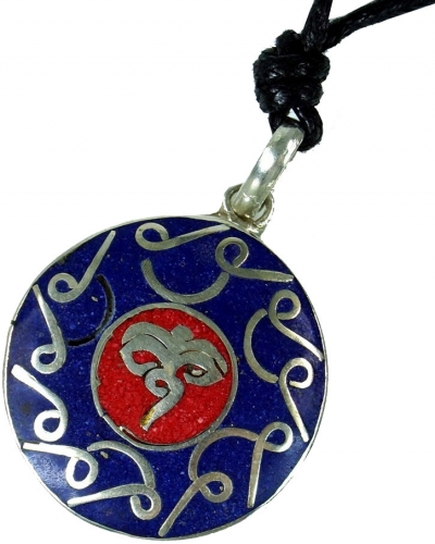 Tibetan necklace Lotus, Buddha Eye necklace - Model 1 2,8 cm