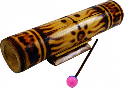 Tisch Klangspiel, Musik Percussion Rhythmus Klang Instrumente  aus Bambus - Modell 1 - 10x40x8 cm 