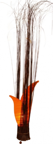 Table lamp/table lamp `Mandiri`, handmade in Bali from natural material, cotton - orange - 80x30x20 cm 
