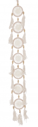 Dreamcatcher necklace - cream white - 45x17x2 cm  17 cm