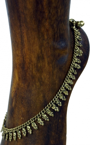 Indian Bollywood anklet, oriental anklet with bells - model 6 - 26x1,5 cm