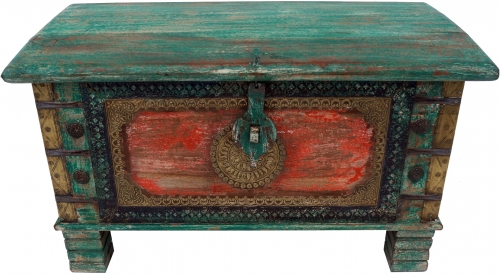 Chest, wooden box with metal fittings - Model 11 - 46x80x40 cm 