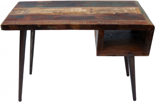 Vintage Schreibtisch, Couchtisch aus Recyclingholz - Modell 22 - 79x116x59 cm 