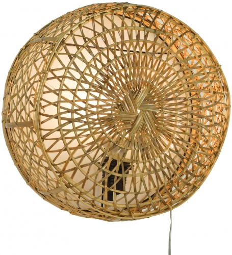 Wall lamp/wall light, handmade in Bali from natural material, rattan - model Maumere - 35x35x14 cm 