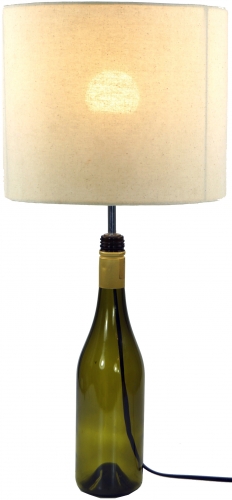 Table lamp/table lamp, handmade in Bali from natural material - Bottle - 55x25x25 cm 