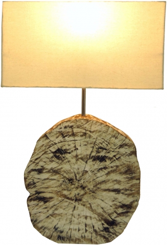 II. Wahl Tischlampe / Tischleuchte, in Bali handgemacht aus Naturmaterial - Modell Medan - 54x35x16 cm 