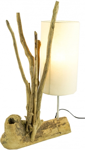 II. Choice table lamp/table lamp, handmade in Bali, driftwood, cotton - model Madura - 60x40x17 cm 