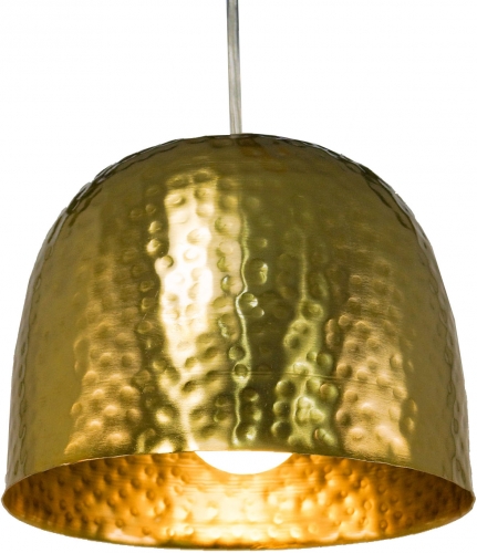 Messing Deckenlampe / Deckenleuchte Udaipur, handgeschlagen Deckenlampe - Modell 8 - 14x18x18 cm  18 cm