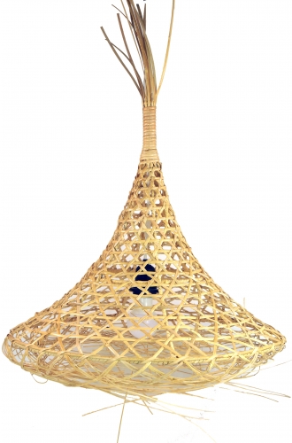 Design Deckenlampe / Deckenleuchte, in Bali handgemacht aus Naturmaterial, Rattan - Modell Tabana - 60x52x52 cm  52 cm