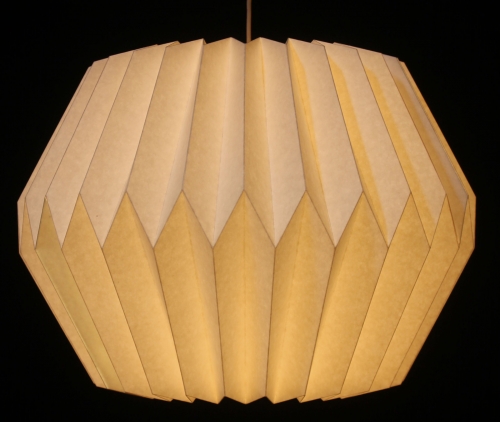 Origami design paper lampshade - Model Umbria 1 - 27x38x38 cm  38 cm