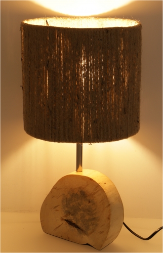 Tischlampe / Tischleuchte, in Bali handgemacht aus Naturmaterial - Modell Alhambra - 42x22x22 cm  22 cm