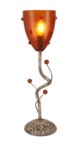 Table lamp Kokopelli - Champagne orange - 49x14x14 cm  14 cm