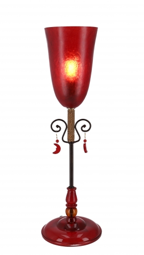 Table lamp Kokopelli - Senorita red - 50x15x15 cm Ø15 cm