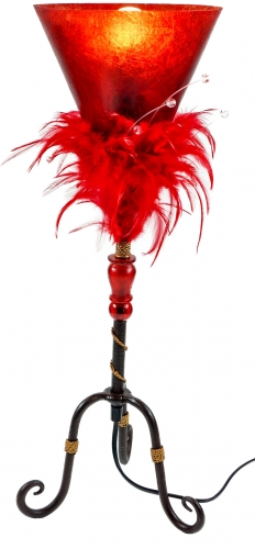 Kokopelli table lamp - Tari red - 52x17,5x17,5 cm  17,5 cm