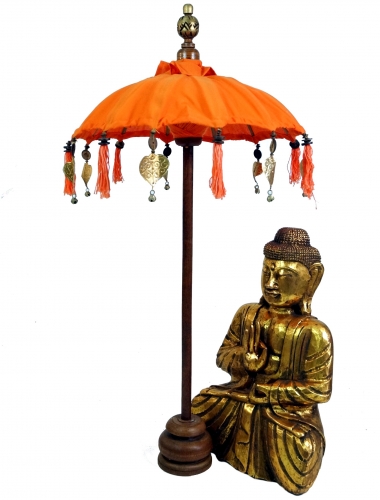 Ceremonial umbrella, Asian decorative umbrella - medium/orange - 92x50x50 cm 
