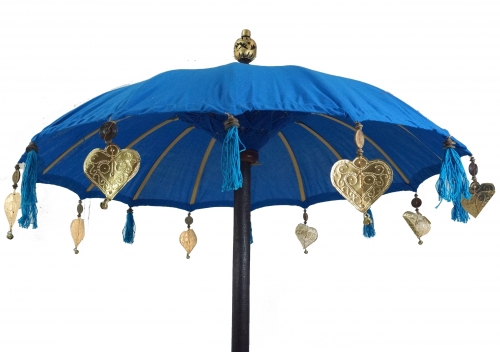 Zeremonienschirm, asiatischer Dekoschirm - trkisblau - 250x190x190 cm  190 cm