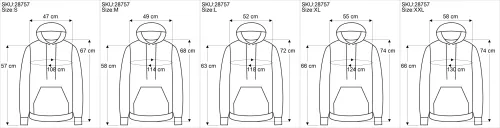 Size - Goa Kapuzenshirt, Baja Hoodie, Boho Style Kapuzenpullover - rot/braun