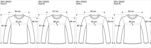 Size - Besticktes Langarmshirt mit V-Neck Flower Power Hippie chic - schwarz/bunt