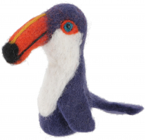 Handmade felt finger puppet - Toucan