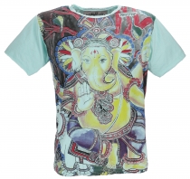Mirror T-Shirt - Ganesh / mint