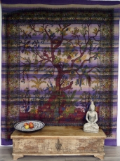 Boho-Style Wandbehang, indische Tagesdecke Lebensbaum / Tree of l..