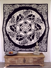 Wall hanging, wall scarf, mandala, bedspread Celtic - Design 26
