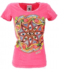 Mirror T-Shirt - Auge /pink