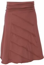 Overlook mini skirt, A-line skirt in organic quality - rum raisin