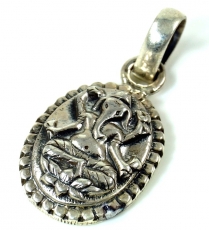 Silver pendant Ganesha talisman - 8