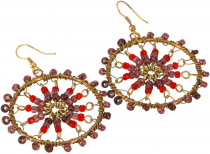 Bollywood earrings with pretty glass beads