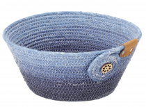 Upcycling bowl, decorative bowl from recycled paper - blue