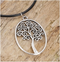 Ethnic necklace, fashion jewelry chain - Tree of life