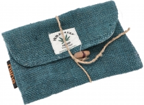 Hemp tobacco pouch, tobacco pouch, rotating pouch - petrol