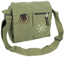 Hippie Tasche, Patchwork Shopper, Schultertasche - grün / Schulter- &  Umhängetaschen
