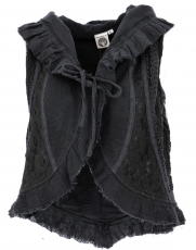 Fairy vest, Elves Goa vest, Festival vest - black