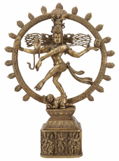 Tanzender Shiva Nataraja Statue Shiva im Feuerkranz 45 cm - Motiv..