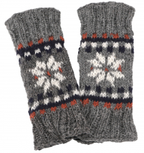 Handgestrickte Wollstulpen aus Nepal, gestrickte Beinstulpen aus ..