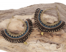Macramé Earrings, Festival Jewelry - Model 22
