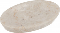 Marmor Seifenschale, Zen Schale für den Waschtisch - creme 10 cm