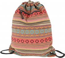 Gym bag backpack ethnic backpack - orange