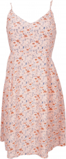 Mini dress boho chic, summer shirt dress - pink