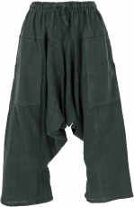 Ankle length aladdin pants, feel good pants - pine green