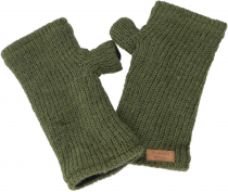 Hand knitted wrist warmers, hand warmers, wrist warmers from Nepa..