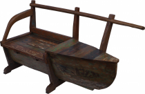 Sitzbank, Sofa, Sitzecke aus altem Bootsrumpf - Modell 2