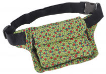 Printed fabric sidebag fanny pack, colorful fanny pack, hip bag -..