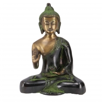 Brass Buddha statue Bhumisparsa Mudra 18 cm - model 7