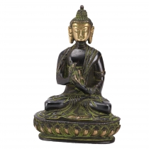 Buddha Statue aus Messing Dharmachakra Mudra 14 cm - Modell 10