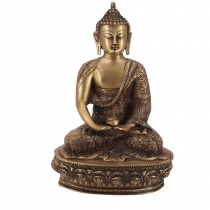 Buddha Statue aus Messing Dhyana Mudra 31 cm - Modell 2